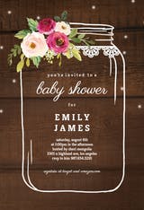 Jar of love - Invitación Para Baby Shower